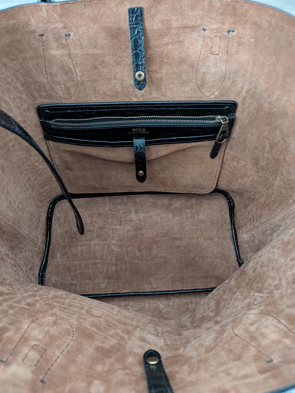 Polo Ralph Lauren Black Bellport Tote - Picture 4 of 5